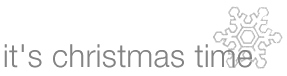 it's christmas time